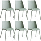 Contemporary Kitchen Dining Side Chair Home Metal Legs Chair Gray-Green 6 Piece Set Clearhalo 'Dining Chairs' 'Dining Tables & Seating' 'dining_chair' 'furn' 'furn_dining_chair' 'Furniture' 'Kitchen & Dining Furniture' 6827026