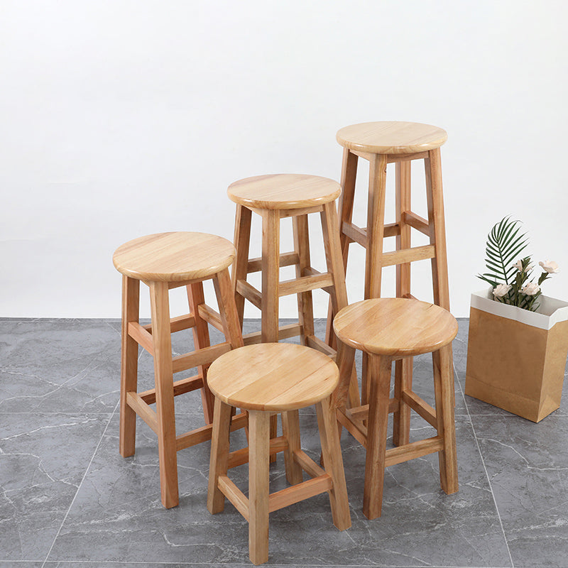 Barkruk in moderne stijl, massief hout, rugleuning zonder rugleuning voor de eetkamer