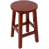 Modern Style Bar Stool Solid Wood Backless Bar Stools for Dining Room