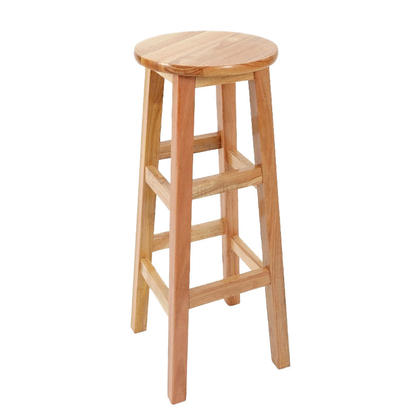 Barkruk in moderne stijl, massief hout, rugleuning zonder rugleuning voor de eetkamer