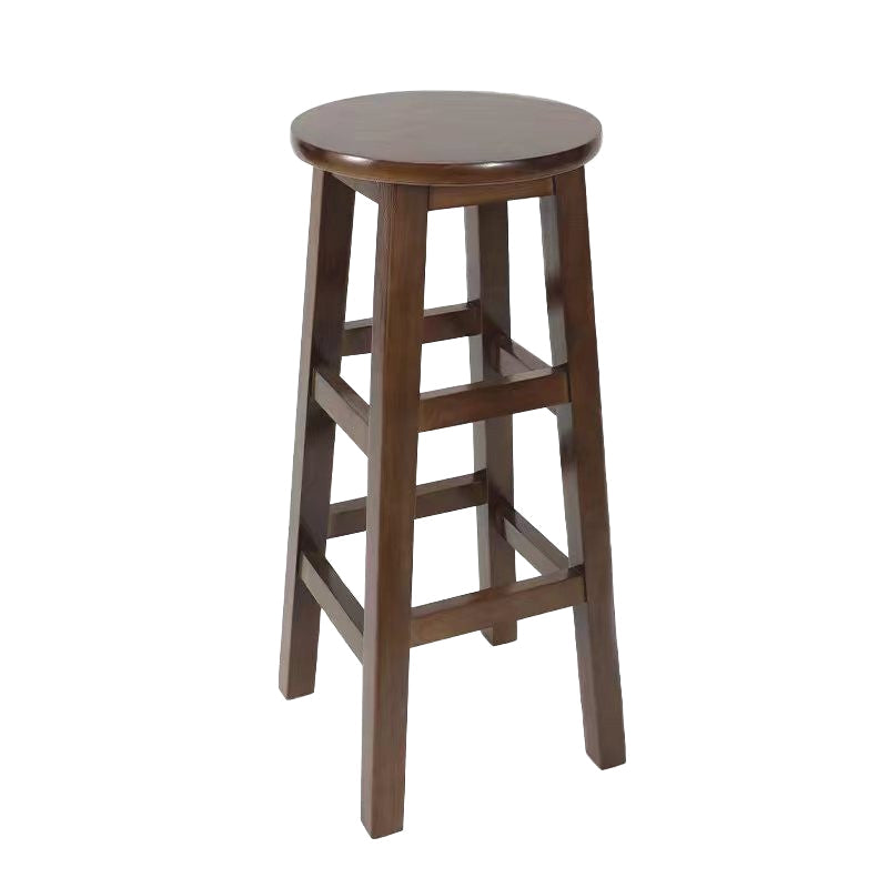 Barkruk in moderne stijl, massief hout, rugleuning zonder rugleuning voor de eetkamer
