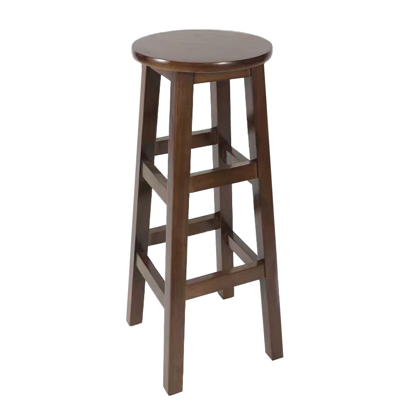Barkruk in moderne stijl, massief hout, rugleuning zonder rugleuning voor de eetkamer
