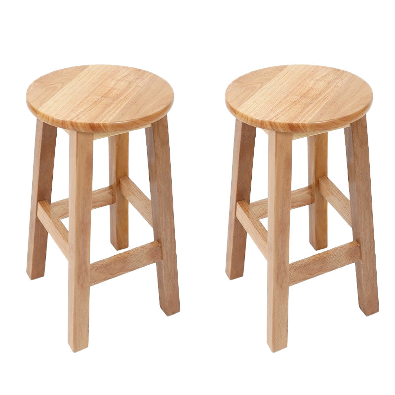 Barkruk in moderne stijl, massief hout, rugleuning zonder rugleuning voor de eetkamer