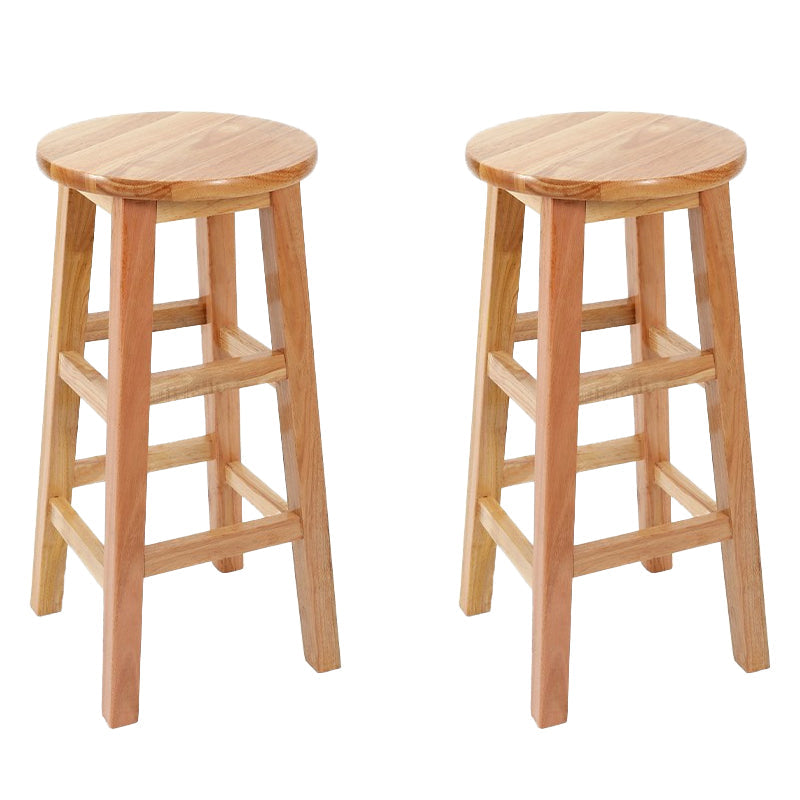 Barkruk in moderne stijl, massief hout, rugleuning zonder rugleuning voor de eetkamer