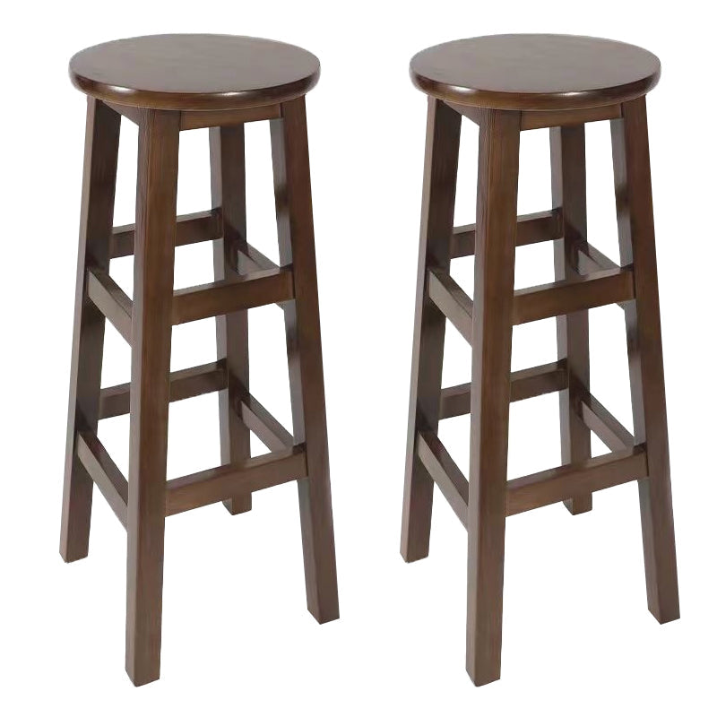 Barkruk in moderne stijl, massief hout, rugleuning zonder rugleuning voor de eetkamer