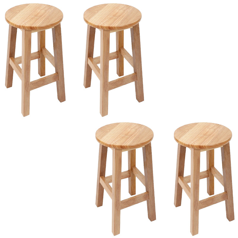 Barkruk in moderne stijl, massief hout, rugleuning zonder rugleuning voor de eetkamer