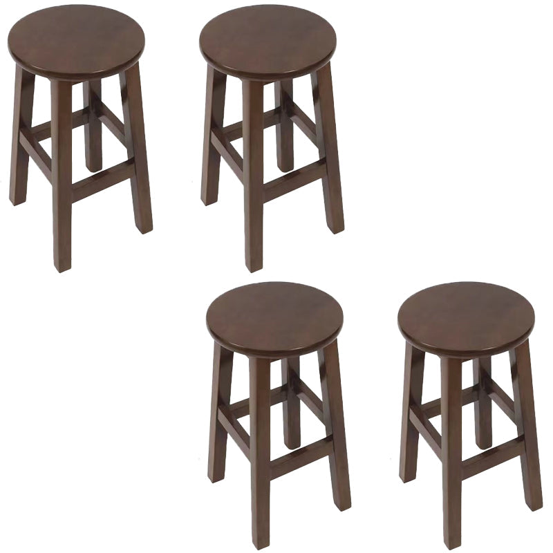 Barkruk in moderne stijl, massief hout, rugleuning zonder rugleuning voor de eetkamer