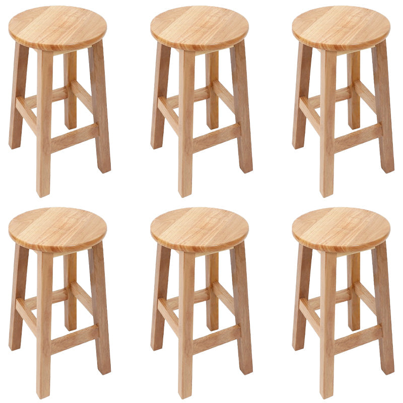 Barkruk in moderne stijl, massief hout, rugleuning zonder rugleuning voor de eetkamer