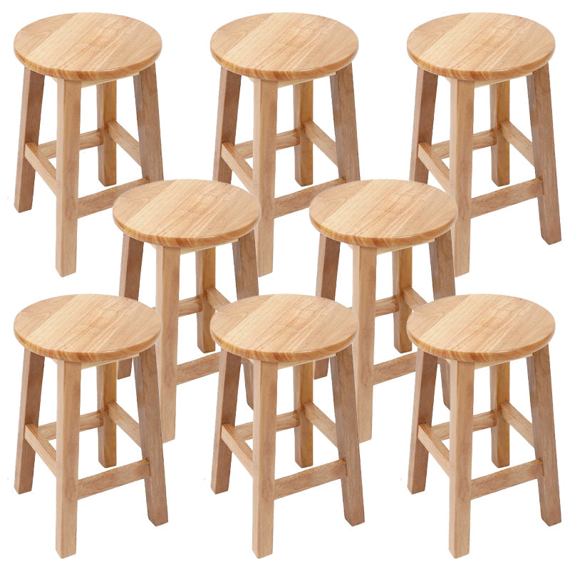 Barkruk in moderne stijl, massief hout, rugleuning zonder rugleuning voor de eetkamer