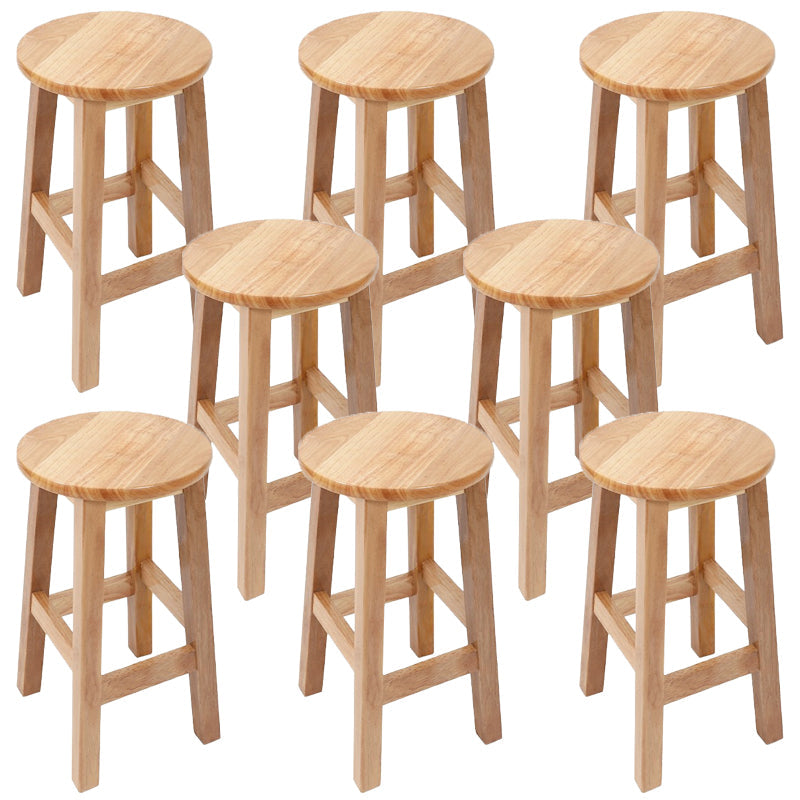 Barkruk in moderne stijl, massief hout, rugleuning zonder rugleuning voor de eetkamer