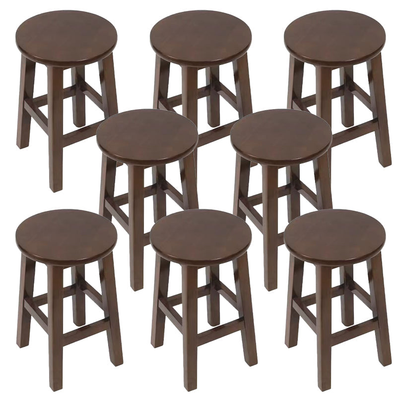 Barkruk in moderne stijl, massief hout, rugleuning zonder rugleuning voor de eetkamer