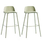 Low Back Dining Stools Armless Plastic Bar Stools with Footrest Light Green 2 Piece Set Clearhalo 'Bar Furniture' 'Bar Stools' 'bar_stools' 'furn' 'furn_bar_stools' 'Furniture' 'Kitchen & Dining Furniture' 6827215