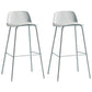 Low Back Dining Stools Armless Plastic Bar Stools with Footrest Blue 2 Piece Set Clearhalo 'Bar Furniture' 'Bar Stools' 'bar_stools' 'furn' 'furn_bar_stools' 'Furniture' 'Kitchen & Dining Furniture' 6827219