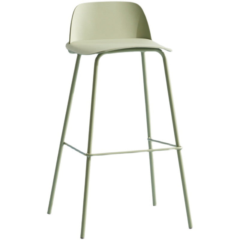 Low Back Dining Stools Armless Plastic Bar Stools with Footrest Clearhalo 'Bar Furniture' 'Bar Stools' 'bar_stools' 'furn' 'furn_bar_stools' 'Furniture' 'Kitchen & Dining Furniture' 6827222