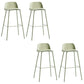 Low Back Dining Stools Armless Plastic Bar Stools with Footrest Light Green 4 Piece Set Clearhalo 'Bar Furniture' 'Bar Stools' 'bar_stools' 'furn' 'furn_bar_stools' 'Furniture' 'Kitchen & Dining Furniture' 6827229