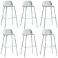 Low Back Dining Stools Armless Plastic Bar Stools with Footrest Blue 6 Piece Set Clearhalo 'Bar Furniture' 'Bar Stools' 'bar_stools' 'furn' 'furn_bar_stools' 'Furniture' 'Kitchen & Dining Furniture' 6827240