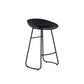 Industrial Armless Bar Stool Plastic Dining Stool with Metal Base Clearhalo 'Bar Furniture' 'Bar Stools' 'bar_stools' 'furn' 'furn_bar_stools' 'Furniture' 'Kitchen & Dining Furniture' 6827310
