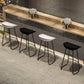 Industrial Armless Bar Stool Plastic Dining Stool with Metal Base Clearhalo 'Bar Furniture' 'Bar Stools' 'bar_stools' 'furn' 'furn_bar_stools' 'Furniture' 'Kitchen & Dining Furniture' 6827318