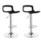 Plastic Low Back Barstools Adjustable Height Bar Stools with Metal Base Silver Black 2 Piece Set Clearhalo 'Bar Furniture' 'Bar Stools' 'bar_stools' 'furn' 'furn_bar_stools' 'Furniture' 'Kitchen & Dining Furniture' 6827324