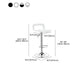 Plastic Low Back Barstools Adjustable Height Bar Stools with Metal Base Clearhalo 'Bar Furniture' 'Bar Stools' 'bar_stools' 'furn' 'furn_bar_stools' 'Furniture' 'Kitchen & Dining Furniture' 6827357
