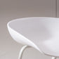 Contemporary Plastic Bar Stool Armless Dining Stool with Metal Base