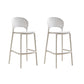Tabourets à restauration en plastique bas du dos bas tabourets de bar sans repose-pied avec repose-pied
