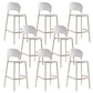 Tabourets à restauration en plastique bas du dos bas tabourets de bar sans repose-pied avec repose-pied
