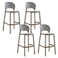 Tabourets à restauration en plastique bas du dos bas tabourets de bar sans repose-pied avec repose-pied