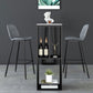 Modern Style Low Back Bar-stool Pu Leather Counter Bar Stool with Metal Legs for Home