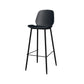Modern Style Low Back Bar-stool Pu Leather Counter Bar Stool with Metal Legs for Home