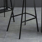 Modern Style Low Back Bar-stool Pu Leather Counter Bar Stool with Metal Legs for Home