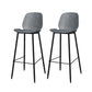 Modern Style Low Back Bar-stool Pu Leather Counter Bar Stool with Metal Legs for Home