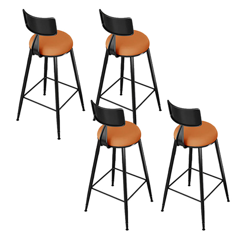 Style moderne bas Bar-Bar-Sool Round Seat Counter Bar Tabouret avec des jambes en métal pour la maison