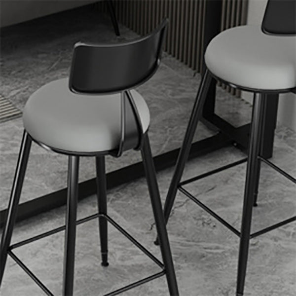 Style moderne bas Bar-Bar-Sool Round Seat Counter Bar Tabouret avec des jambes en métal pour la maison