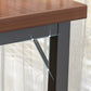 Industrial Style Bistro Bar Table Wooden Rectangle Metal Base Bar Table Clearhalo 'Bar Furniture' 'Bar Tables' 'bar_tables' 'furn' 'furn_bar_tables' 'Furniture' 'Kitchen & Dining Furniture' 6827711