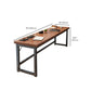 Industrial Style Bistro Bar Table Wooden Rectangle Metal Base Bar Table Clearhalo 'Bar Furniture' 'Bar Tables' 'bar_tables' 'furn' 'furn_bar_tables' 'Furniture' 'Kitchen & Dining Furniture' 6827725