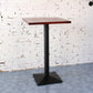 Industrial Solid Wood Bar Table Black Frame Dining Table for Bistro