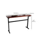 Industrial Solid Wood Bar Table Black Frame Dining Table for Bistro