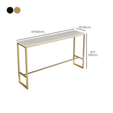 Glam Sintered Stone Bar Tisch Rechteck Esstisch für Küche