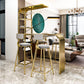 Contemporary Style Rectangle Bar Table Stone Bar Height Table with Storage Clearhalo 'Bar Furniture' 'Bar Tables' 'bar_tables' 'furn' 'furn_bar_tables' 'Furniture' 'Kitchen & Dining Furniture' 6827789