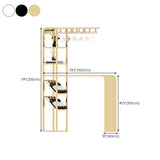 Zeitgenössischer Stil Rechteck Tischstein Stangenhöhe Tisch mit Aufbewahrung