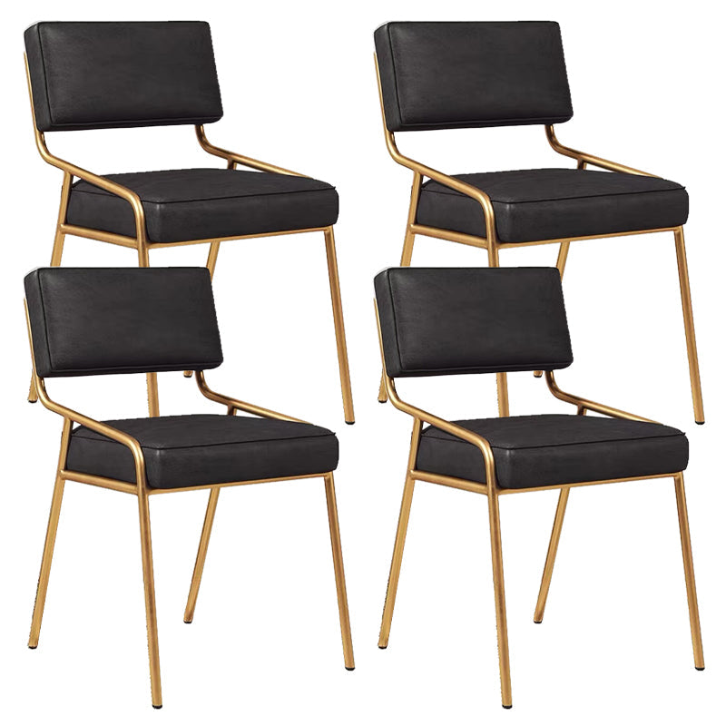 グラムホームダイニングルームの椅子布張りのアームレスダイニングチェア