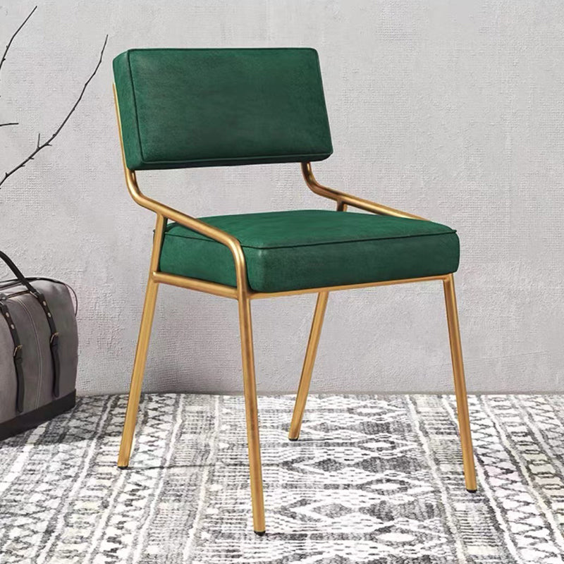 グラムホームダイニングルームの椅子布張りのアームレスダイニングチェア