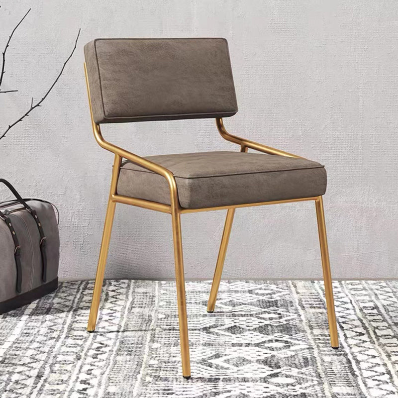 グラムホームダイニングルームの椅子布張りのアームレスダイニングチェア