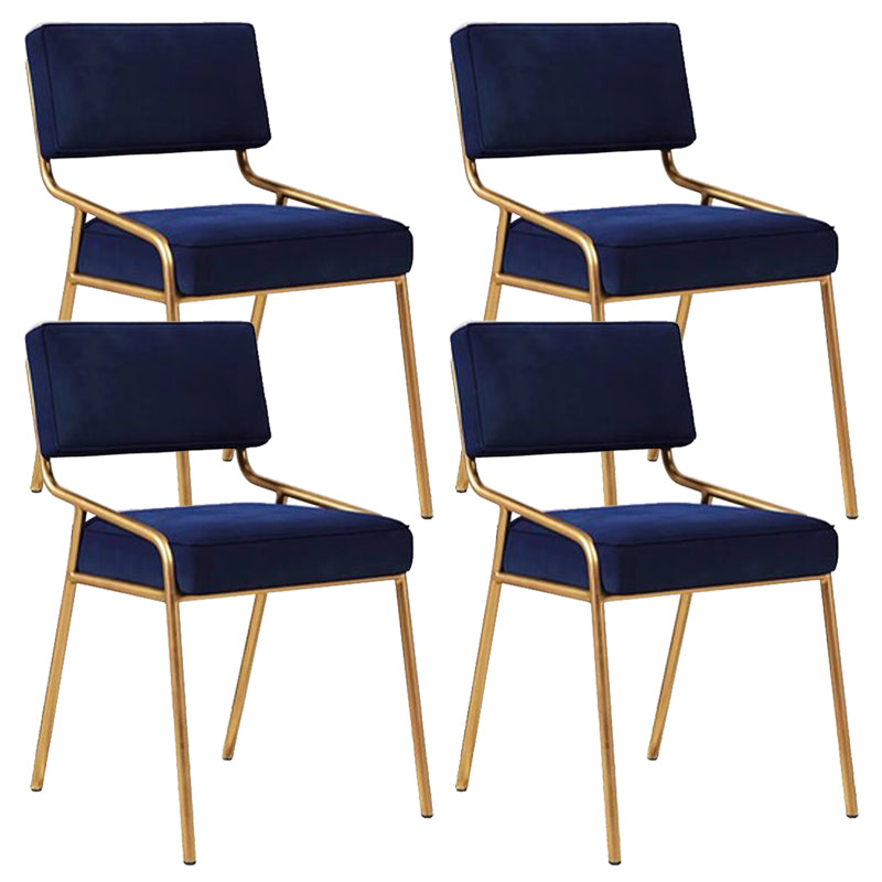 グラムホームダイニングルームの椅子布張りのアームレスダイニングチェア