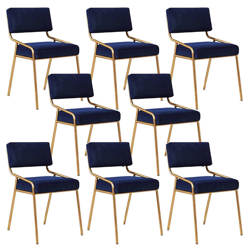 グラムホームダイニングルームの椅子布張りのアームレスダイニングチェア