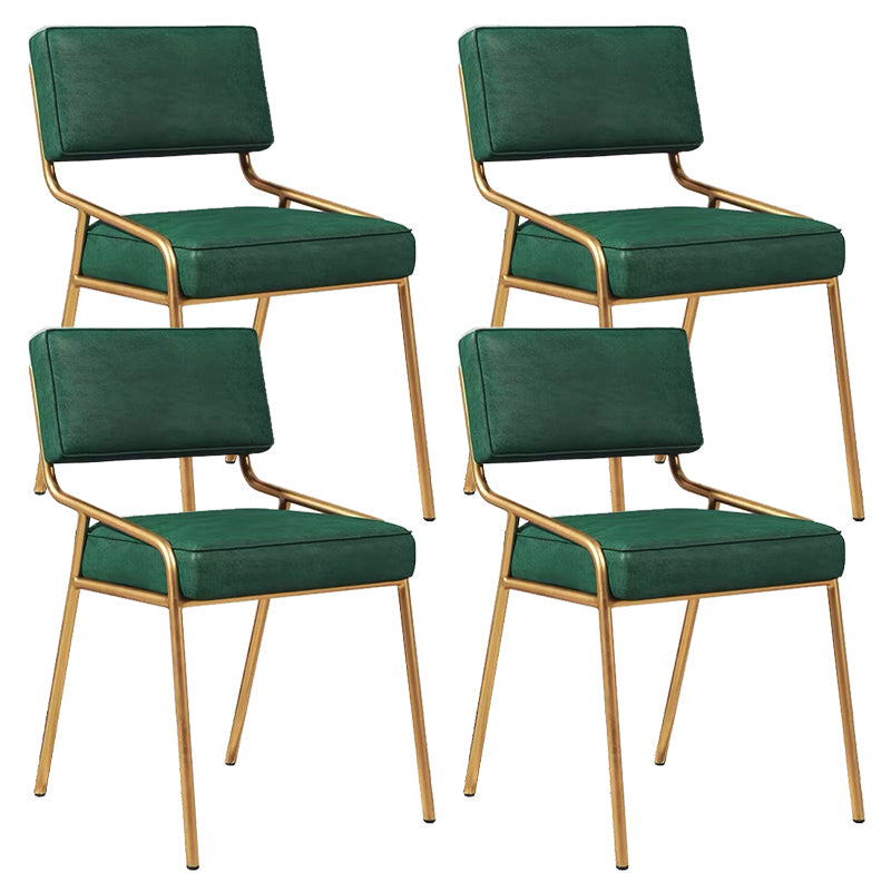 グラムホームダイニングルームの椅子布張りのアームレスダイニングチェア