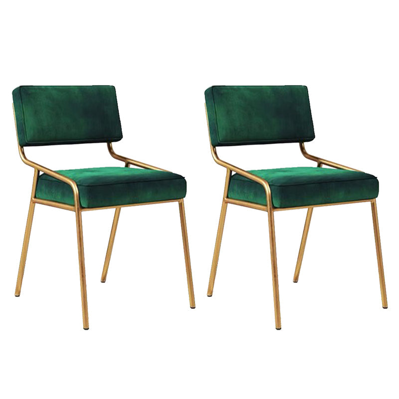 グラムホームダイニングルームの椅子布張りのアームレスダイニングチェア