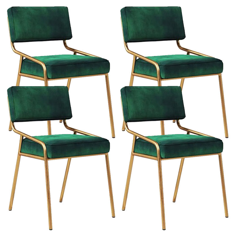 グラムホームダイニングルームの椅子布張りのアームレスダイニングチェア