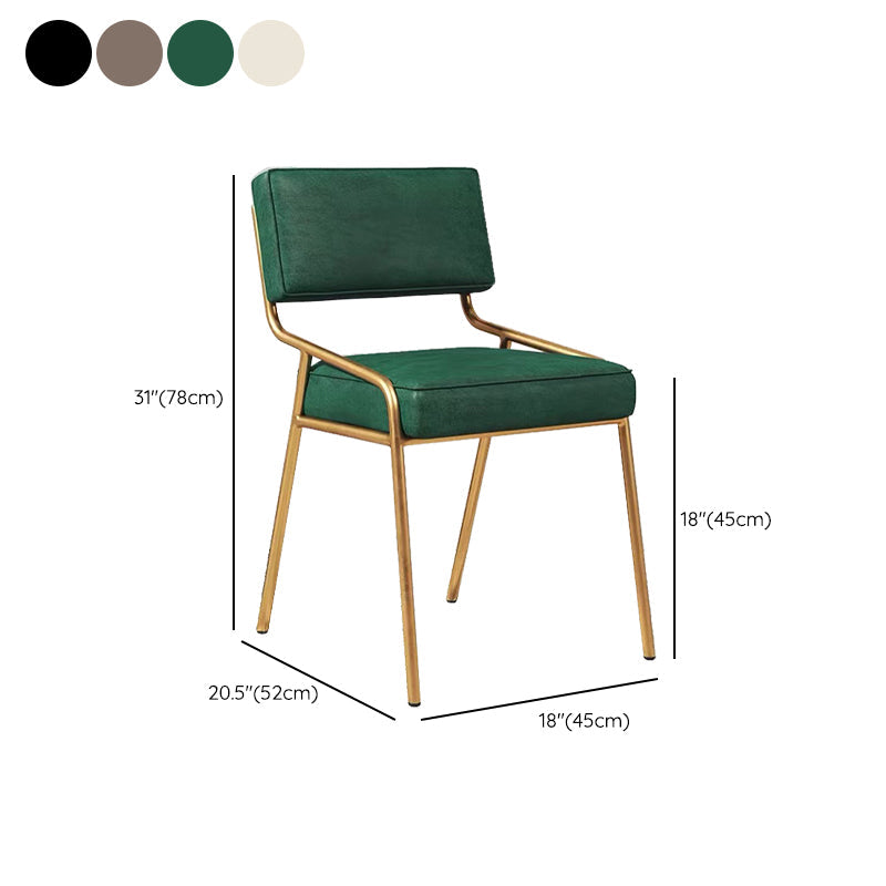 グラムホームダイニングルームの椅子布張りのアームレスダイニングチェア